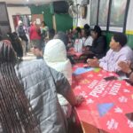 Session on Women's Month in a tavern in a Violence Free Zone...senseitising and making sure women are also safe in these areas