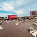 monthy food hamper distribution